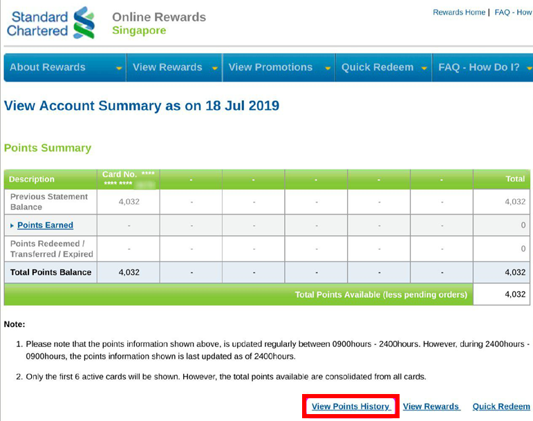 How to check credit card points breakdowns | The Milelion