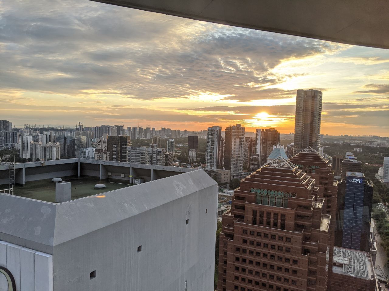 Sunset view from Club Lounge
