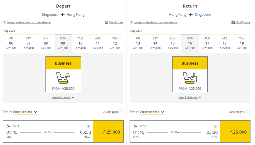 Awful value Cathay Pacific's new Miles Plus Cash redemption option