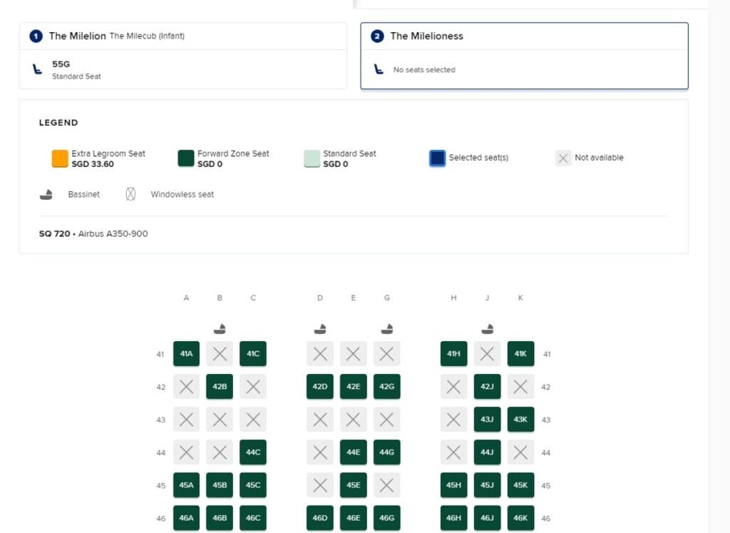 Complete Guide Singapore Airlines seat selection fees The MileLion