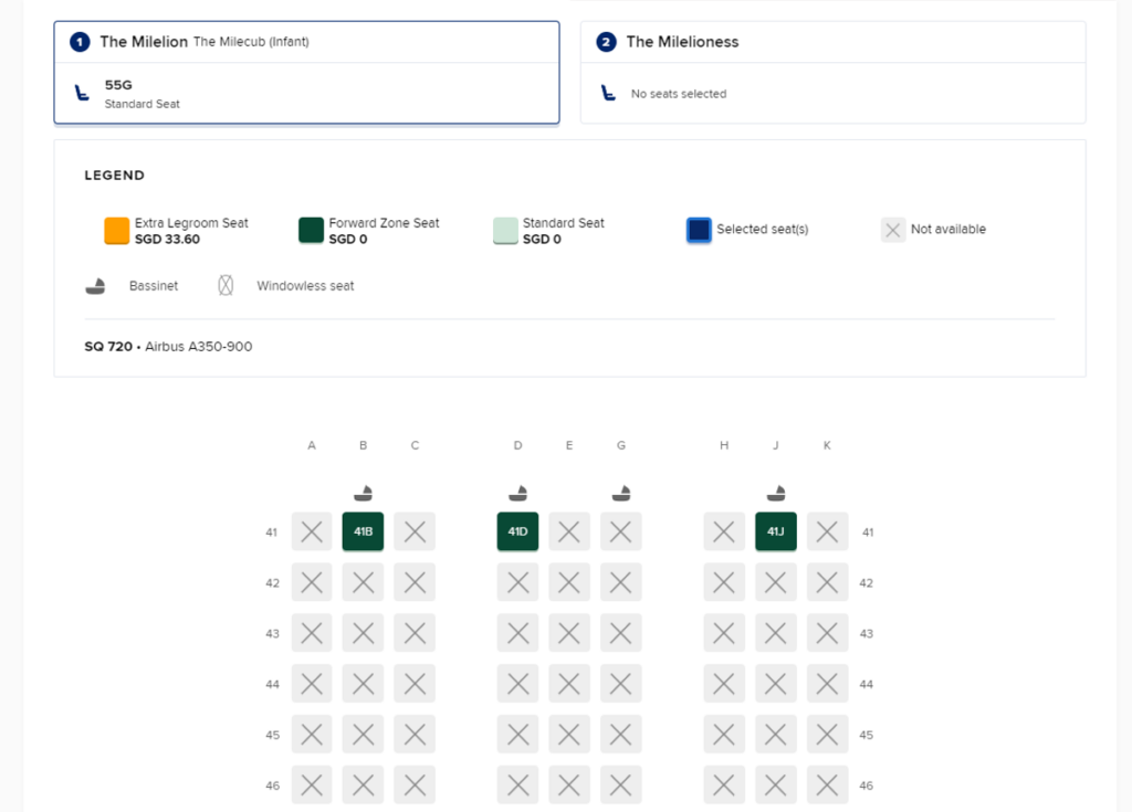 Complete Guide: Singapore Airlines seat selection fees - The MileLion