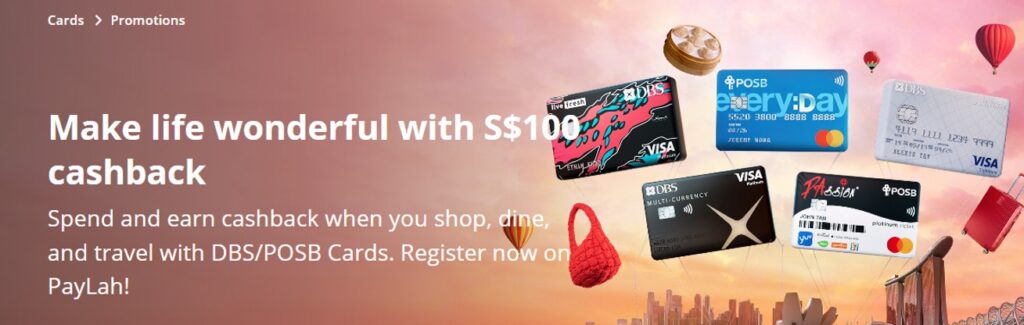 DBS cards offering extra $100 cashback on dining, shopping & travel ...