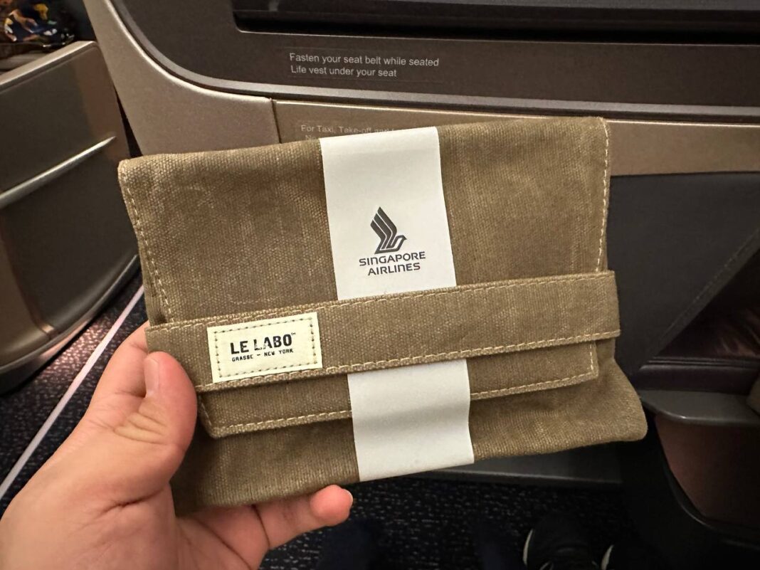 Singapore Airlines launches new Le Labo Business Class amenity kits ...